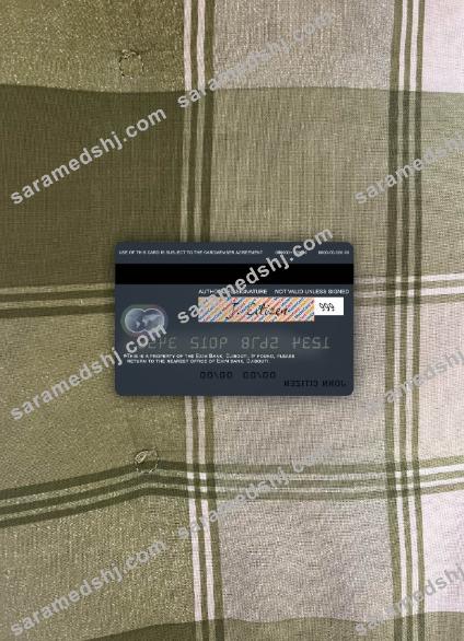 Djibouti Exim Bank mastercard photolook back